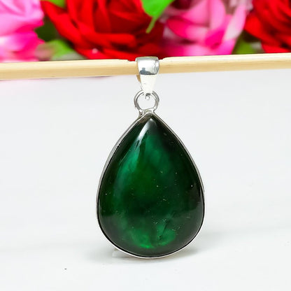 Green Labradorite Gemstone Pendant