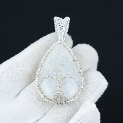 Rainbow Moonstone Gemstone Pendant