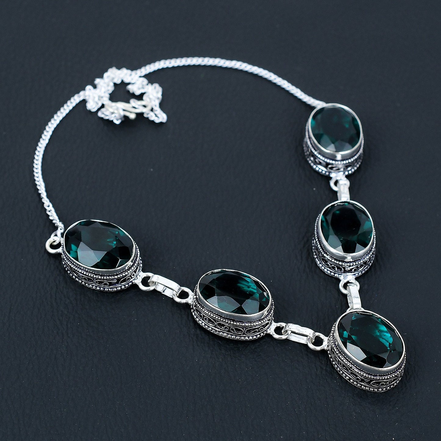 Green Tourmaline Gemstone Necklace