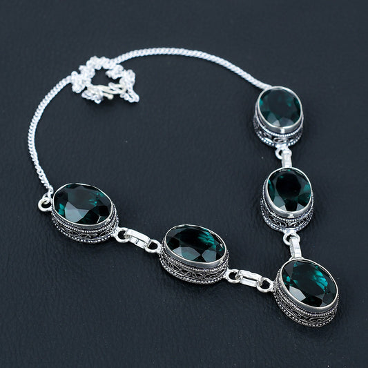 Green Tourmaline Gemstone Necklace