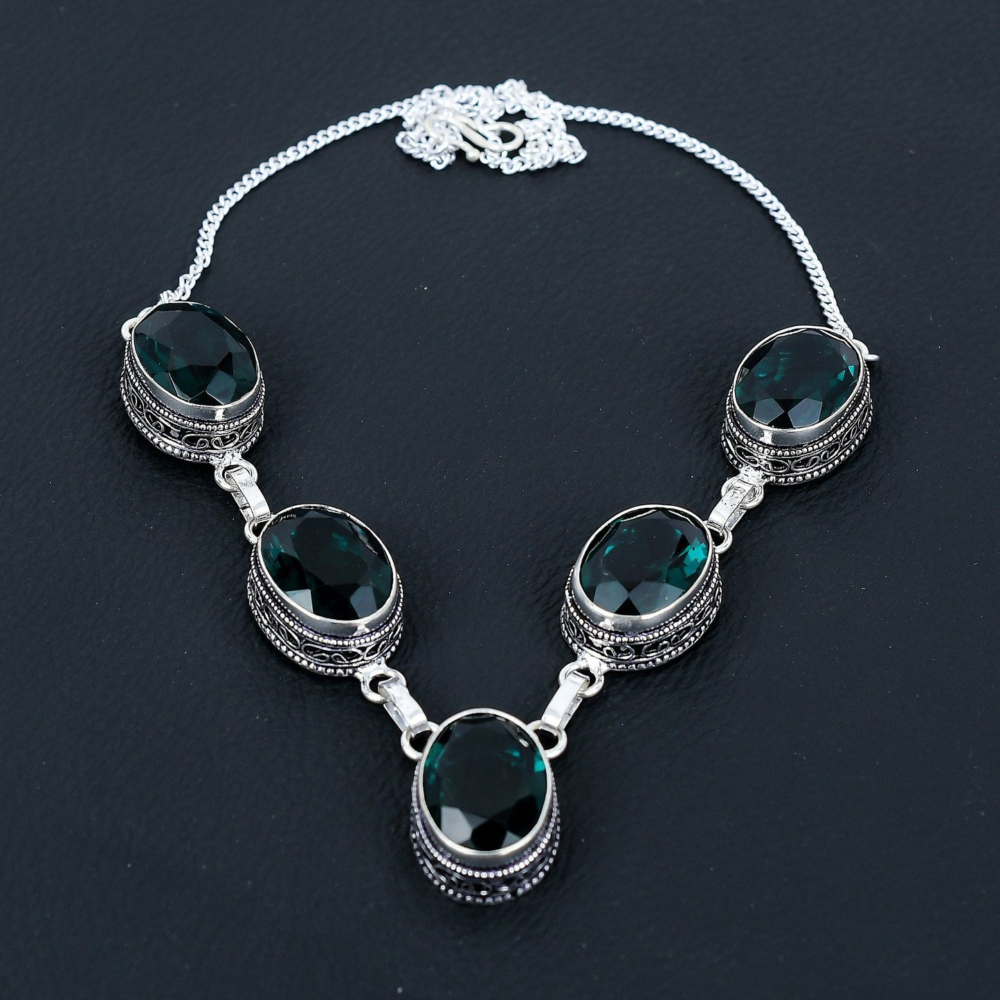 Green Tourmaline Gemstone Necklace