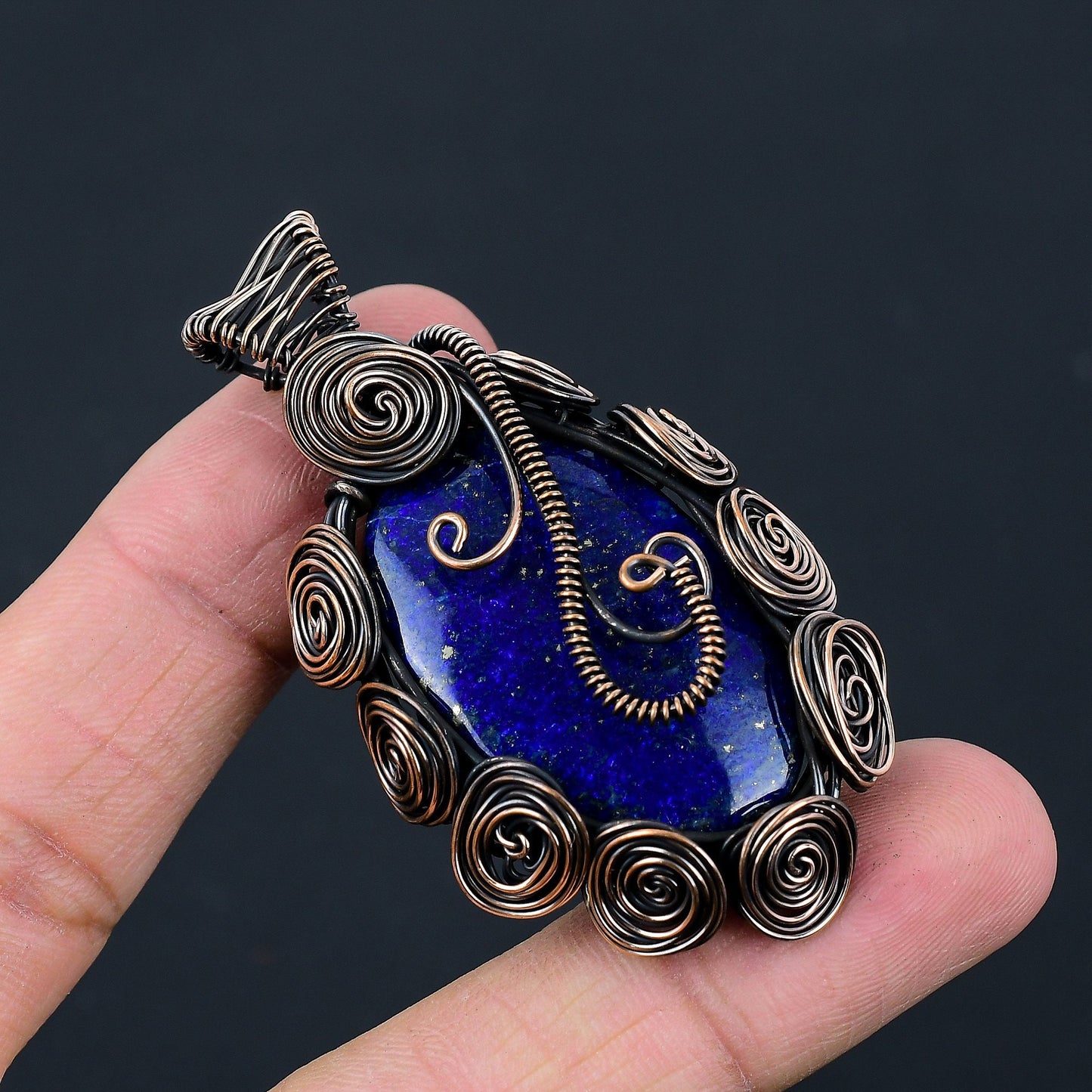 Blue Lapis Lazuli Gemstone Pendant