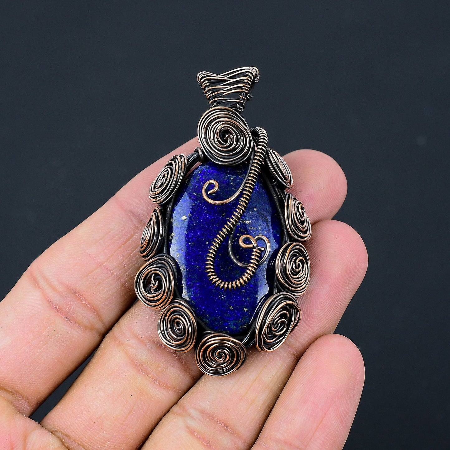 Blue Lapis Lazuli Gemstone Pendant