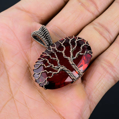 Red Garnet Gemstone Pendant