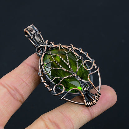 Green Peridot Gemstone Pendant