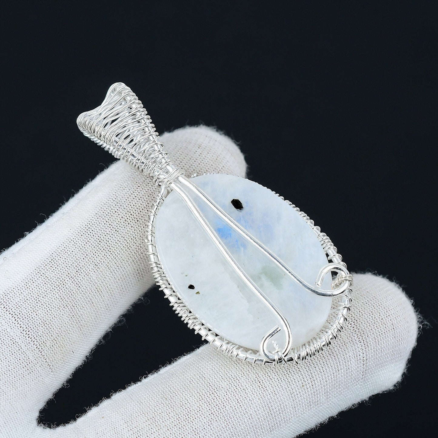 Rainbow Moonstone Gemstone Pendant