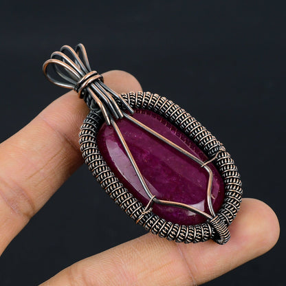 Red Ruby Gemstone Pendant
