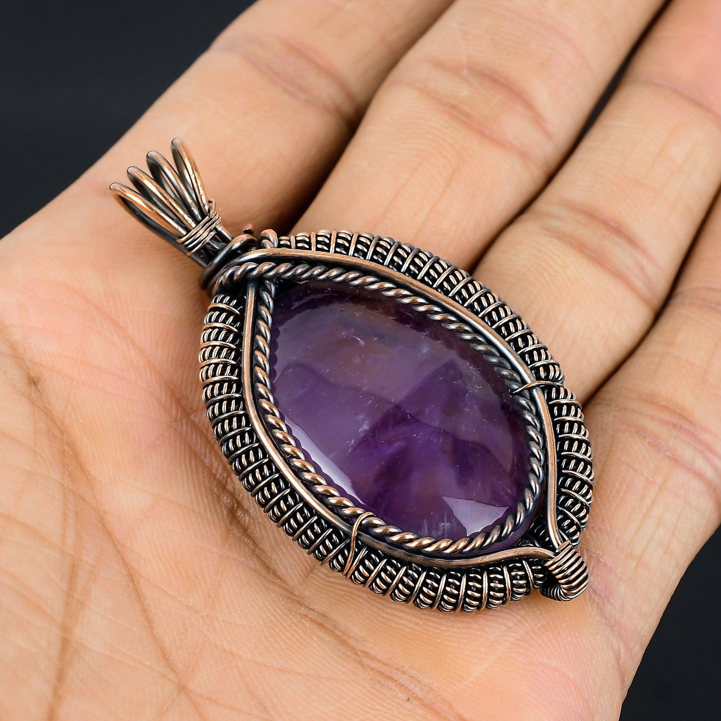 Purple Amethyst Gemstone Pendant