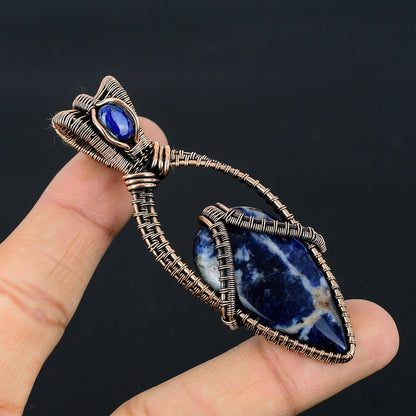 Blue Sodalite Gemstone Pendant