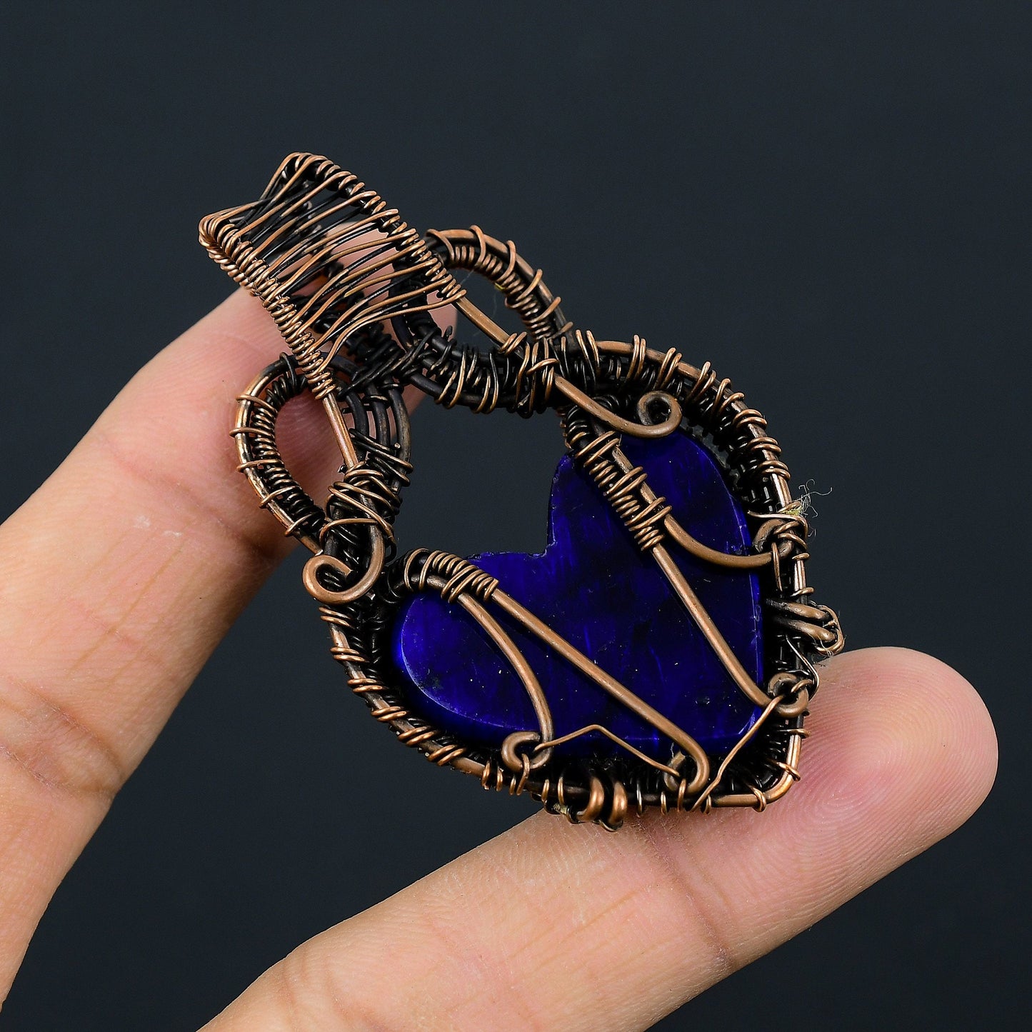 Blue Flash Labradorite Gemstone Pendant