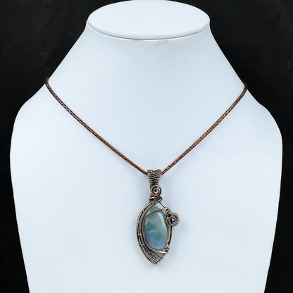 Blue Aquamarine Gemstone Pendant