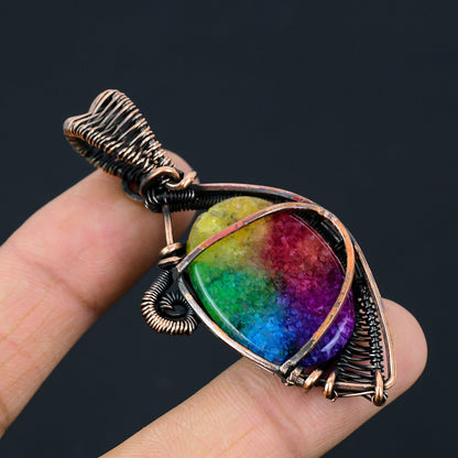 Rainbow Solar Quartz Gemstone Pendant