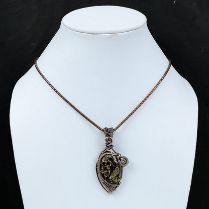 Brown Turritella Agate Gemstone Pendant