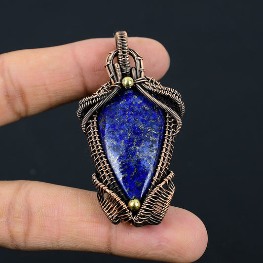 Blue Lapis Lazuli Gemstone Pendant