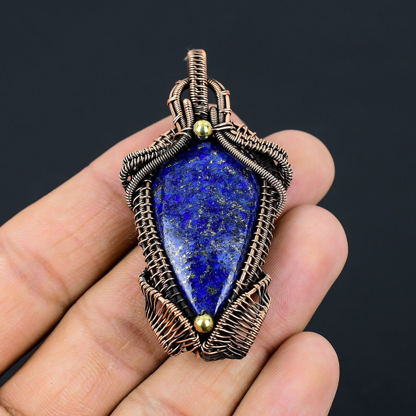 Blue Lapis Lazuli Gemstone Pendant