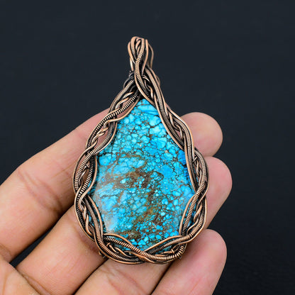 Blue Turquoise Gemstone Pendant