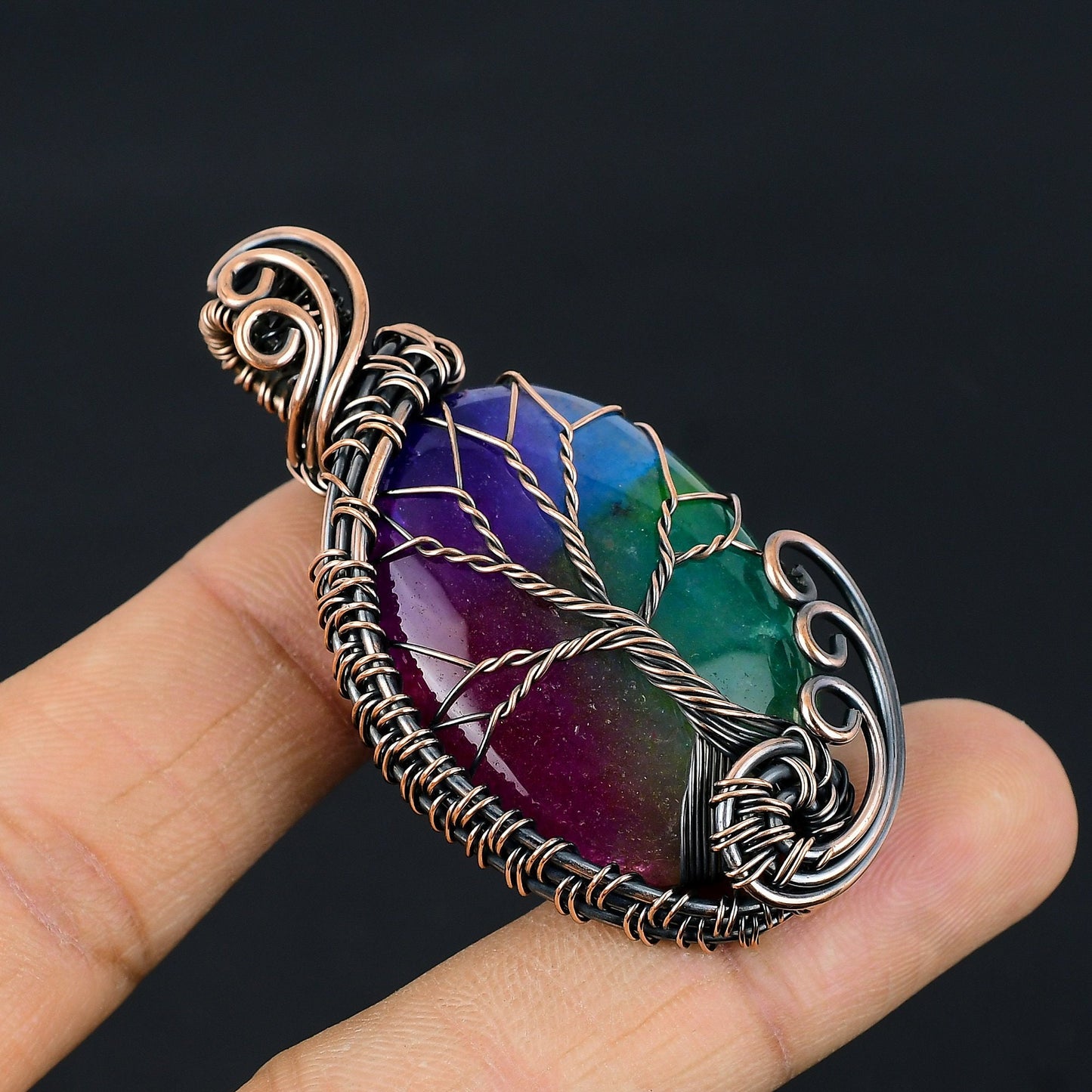 Rainbow Quartz Gemstone Pendant