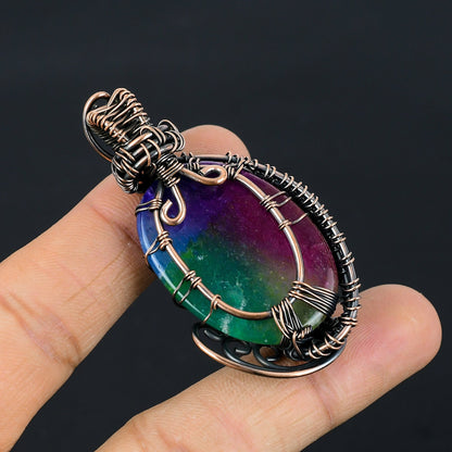 Rainbow Quartz Gemstone Pendant