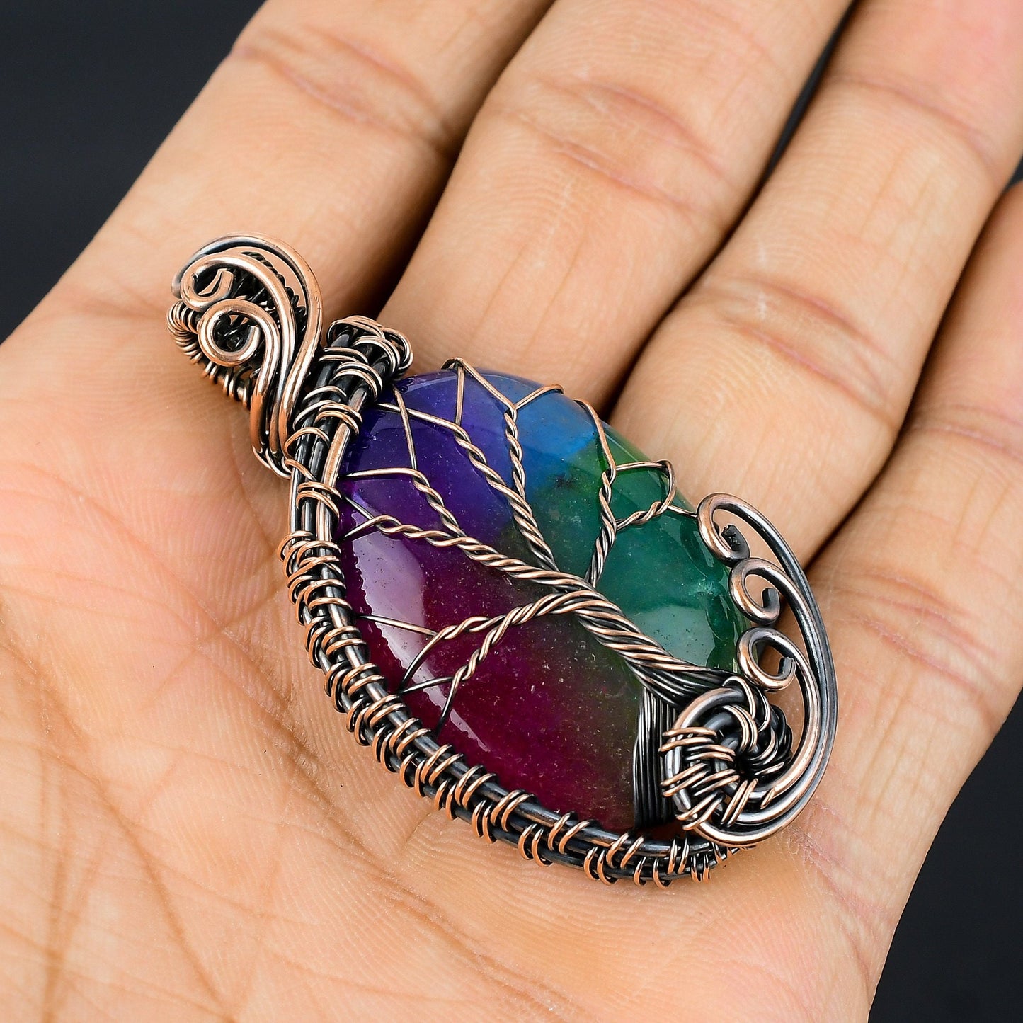 Rainbow Quartz Gemstone Pendant