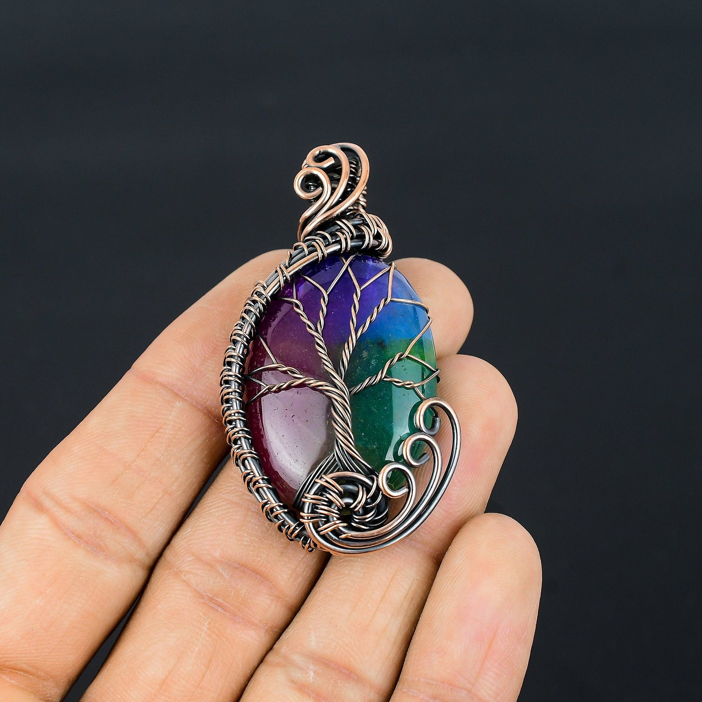 Rainbow Quartz Gemstone Pendant