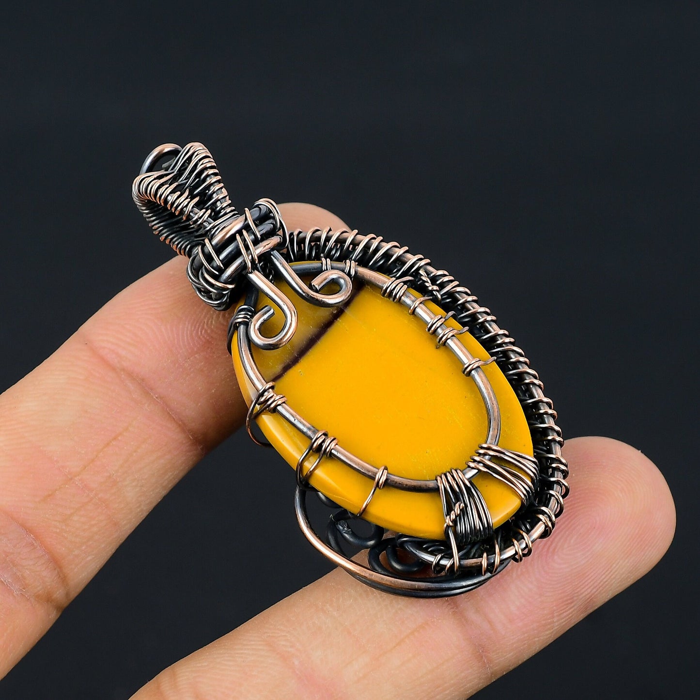 Multicolor Mookaite Gemstone Pendant