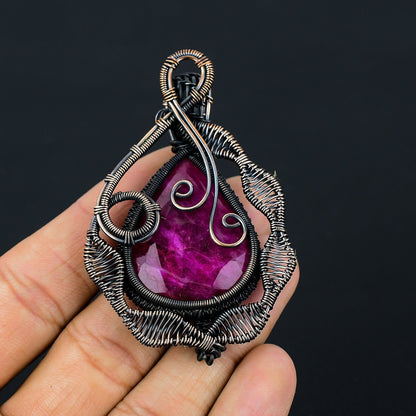 Red Ruby Gemstone Pendant