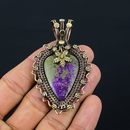 Purple Purpurite Gemstone Pendant