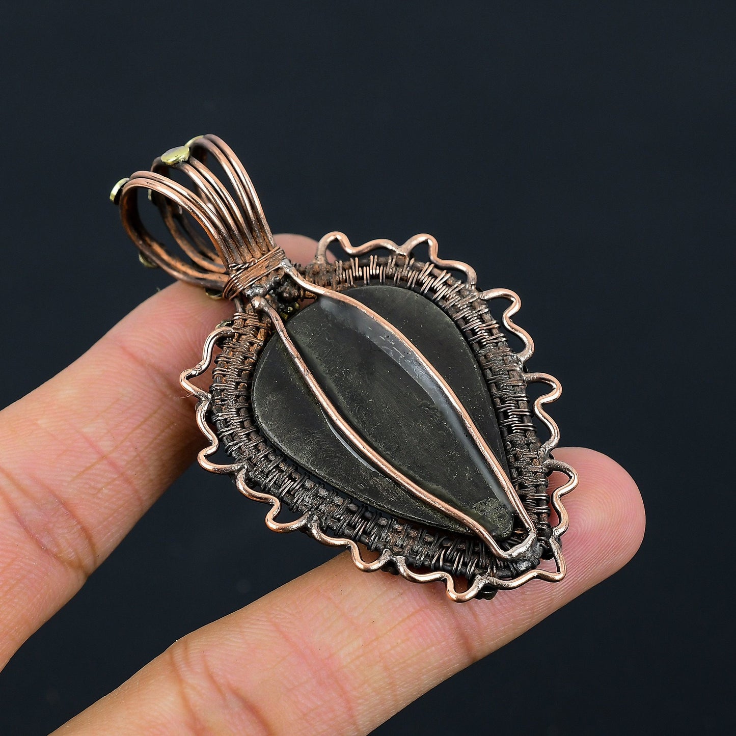 Golden Pyrite Gemstone Pendant