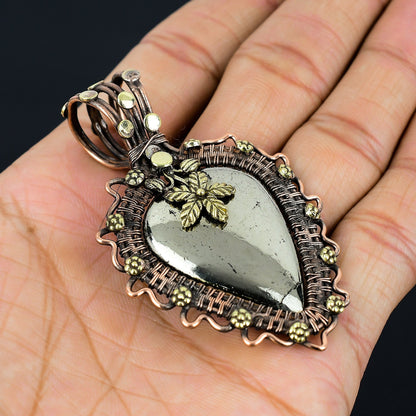 Golden Pyrite Gemstone Pendant