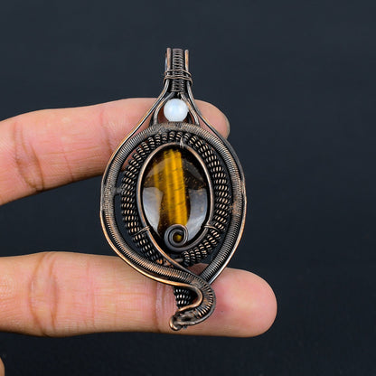 Golden Brown Tiger Eye Gemstone Pendant