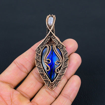 Blue Labradorite Gemstone Pendant