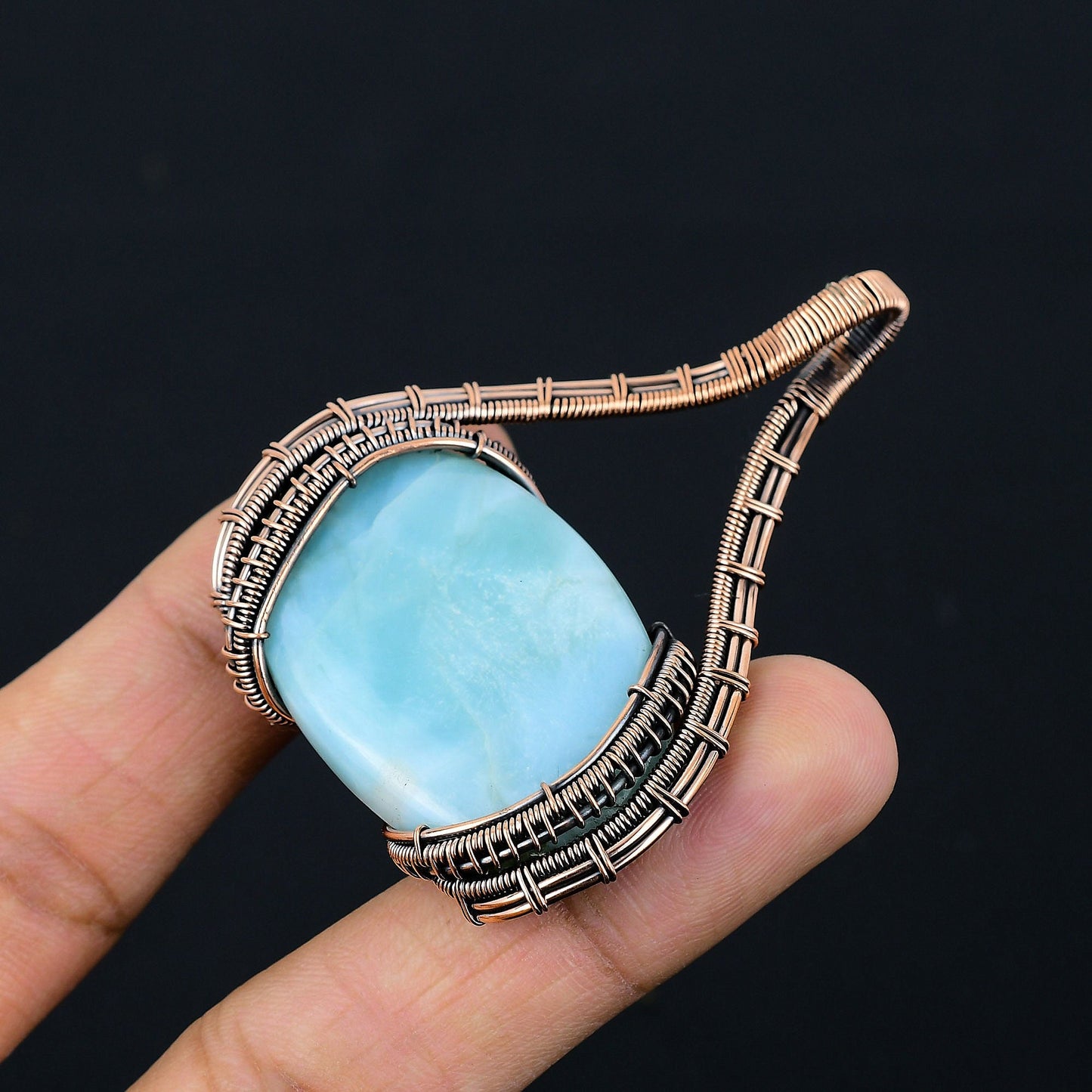 Blue Larimar Gemstone Pendant