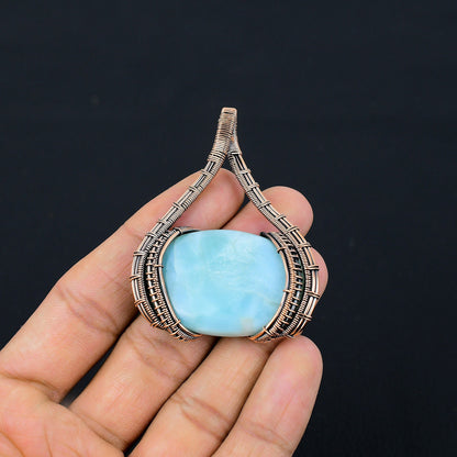 Blue Larimar Gemstone Pendant