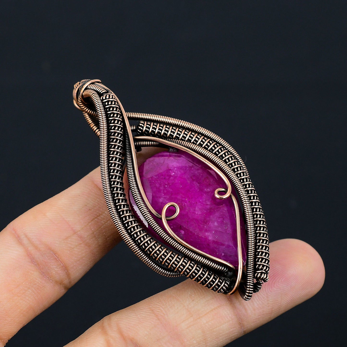 Red Ruby Gemstone Pendant
