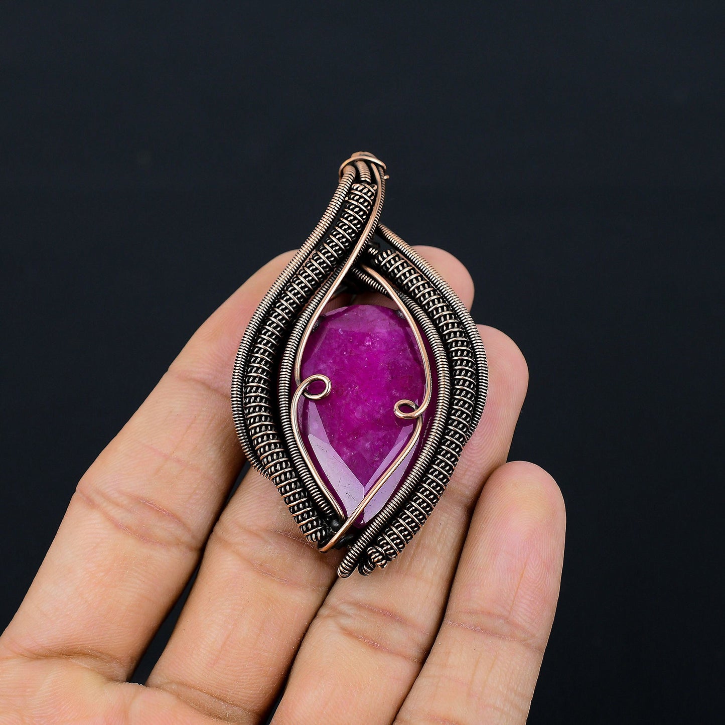 Red Ruby Gemstone Pendant