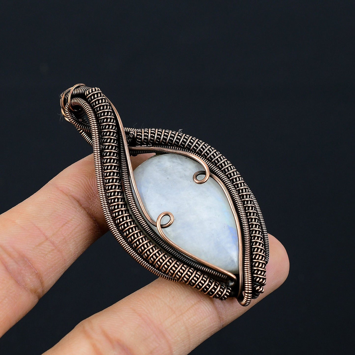 Rainbow Moonstone Gemstone Pendant
