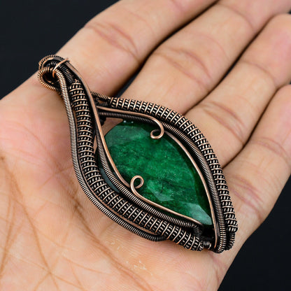 Green Emerald Gemstone Pendant