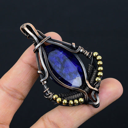 Blue Sapphire Gemstone Pendant