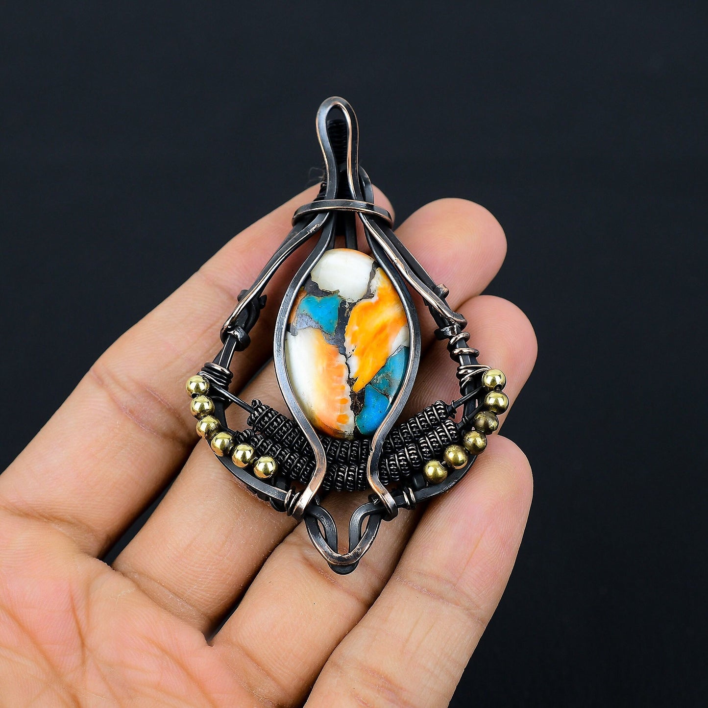 Turquoise Blue Gemstone Pendant
