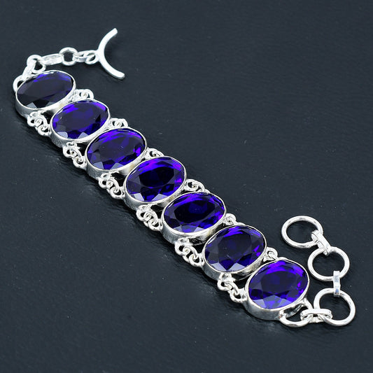 Blue Sapphire Gemstone Bracelet