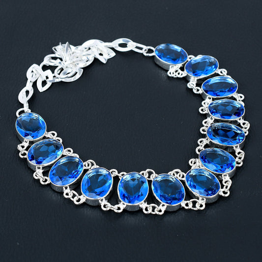 London Blue Topaz Gemstone Necklace