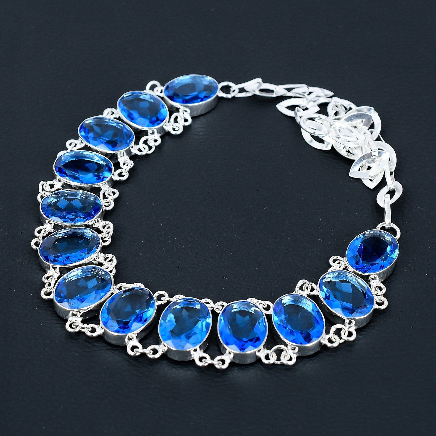 London Blue Topaz Gemstone Necklace