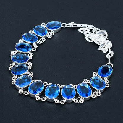 London Blue Topaz Gemstone Necklace
