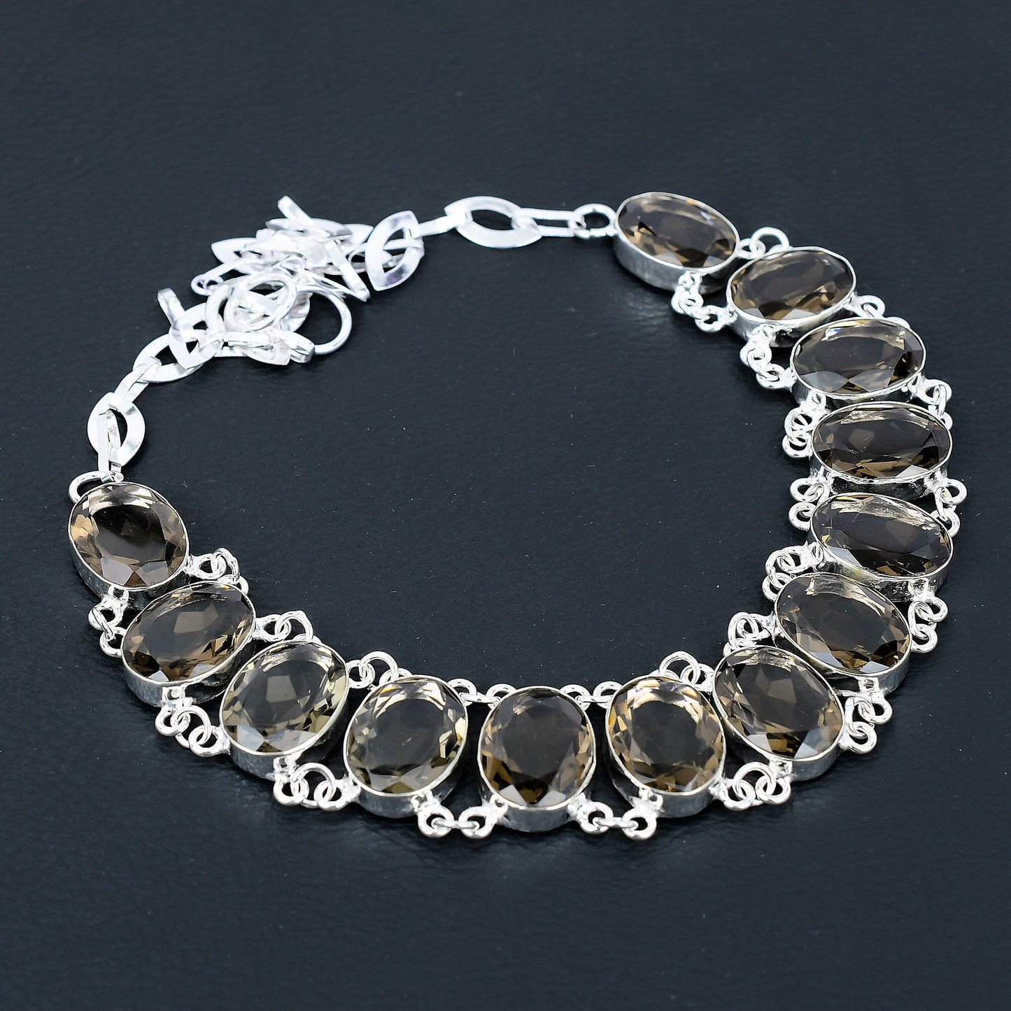 Smoky Brown Topaz Gemstone Necklace
