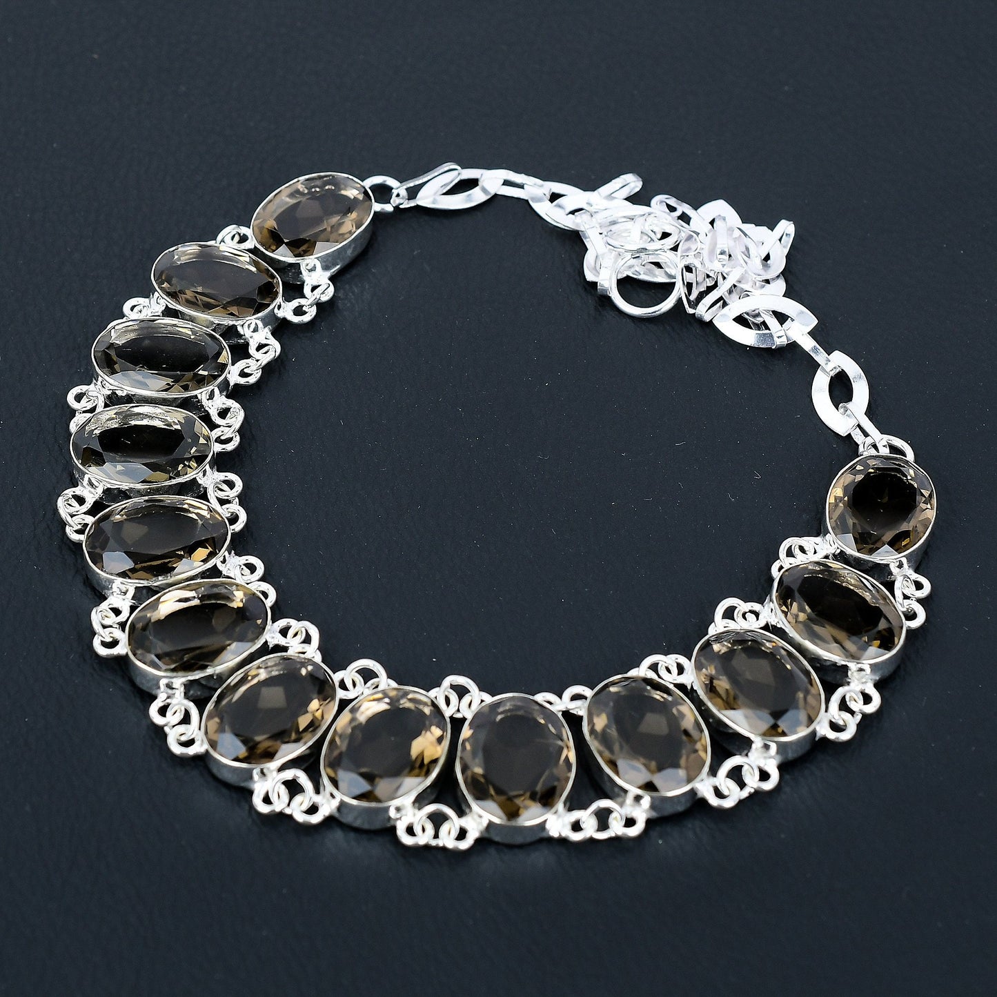 Smoky Brown Topaz Gemstone Necklace