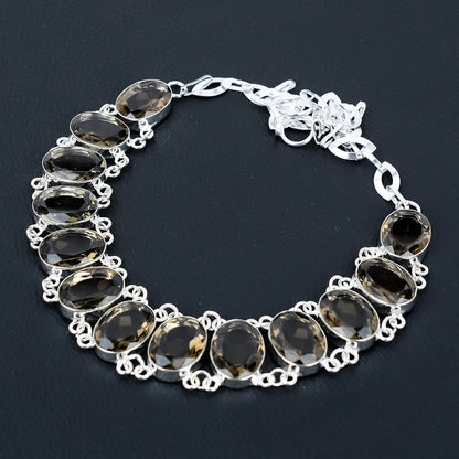 Smoky Brown Topaz Gemstone Necklace