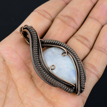 Rainbow Moonstone Gemstone Pendant