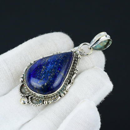 Blue Lapis Lazuli Gemstone Pendant