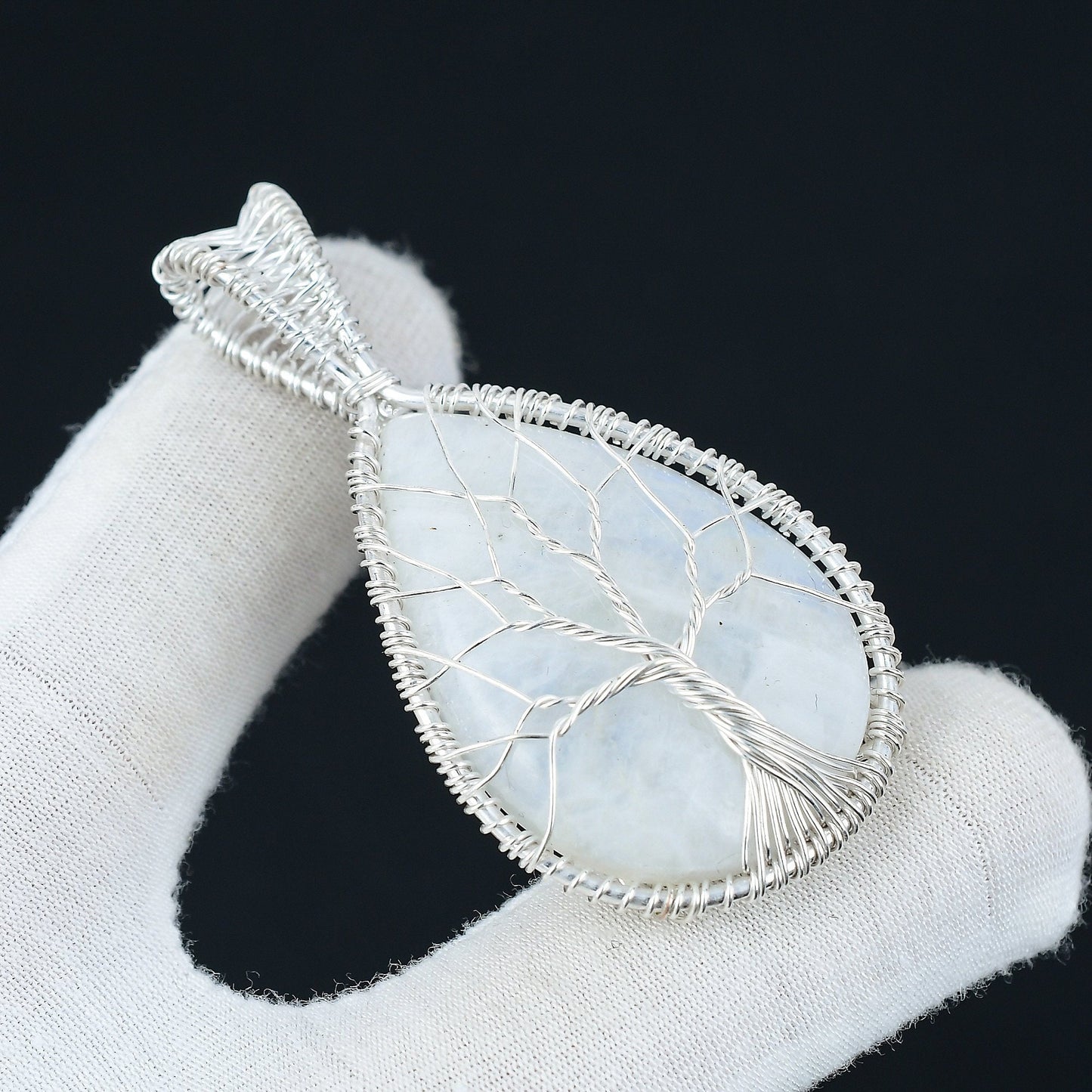 Rainbow Moonstone Gemstone Pendant