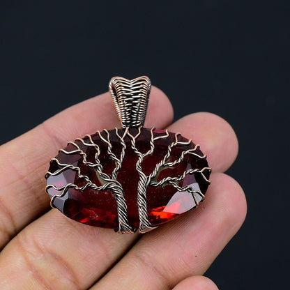 Red Garnet Gemstone Pendant